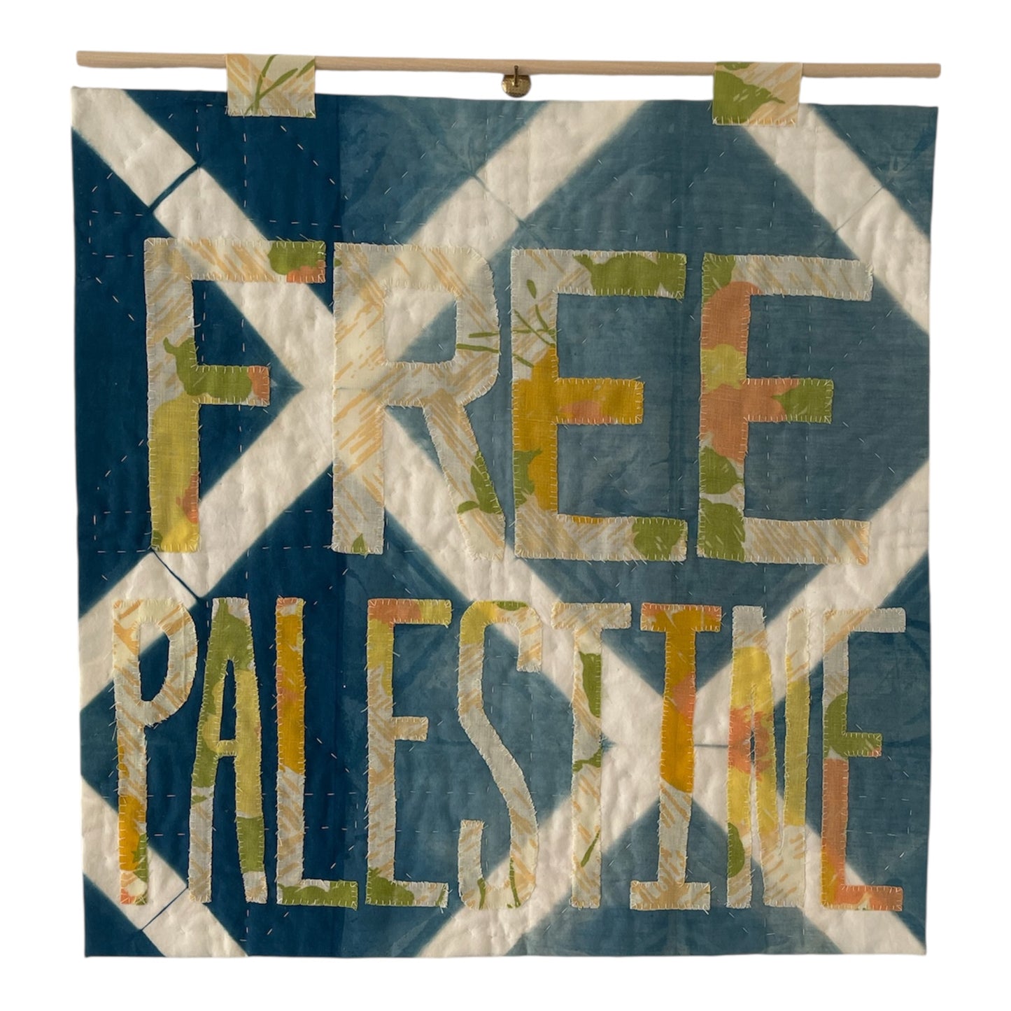 Free Palestine Quilted Wall Hanging